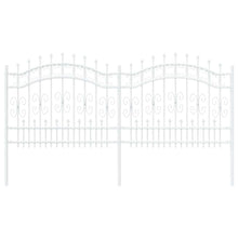 Tuinhek Wit 140 cm Poedergecoat staal