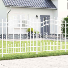 Tuinhek Wit 165 cm Poedergecoat staal