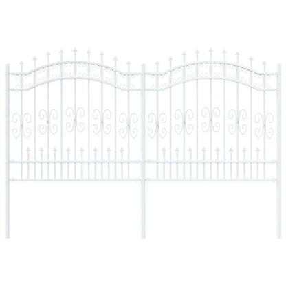 Tuinhek Wit 165 cm Poedergecoat staal