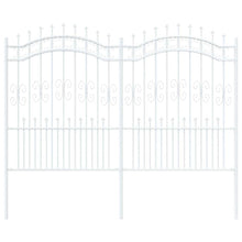 Tuinhek Wit 190 cm Poedergecoat staal