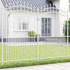 Tuinhek KAMPEN 240 x 228 cm Mesh Poedergecoat staal Wit