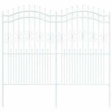 Tuinhek Wit 215 cm Poedergecoat staal