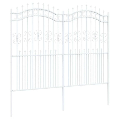 Tuinhek KAMPEN 240 x 228 cm Mesh Poedergecoat staal Wit
