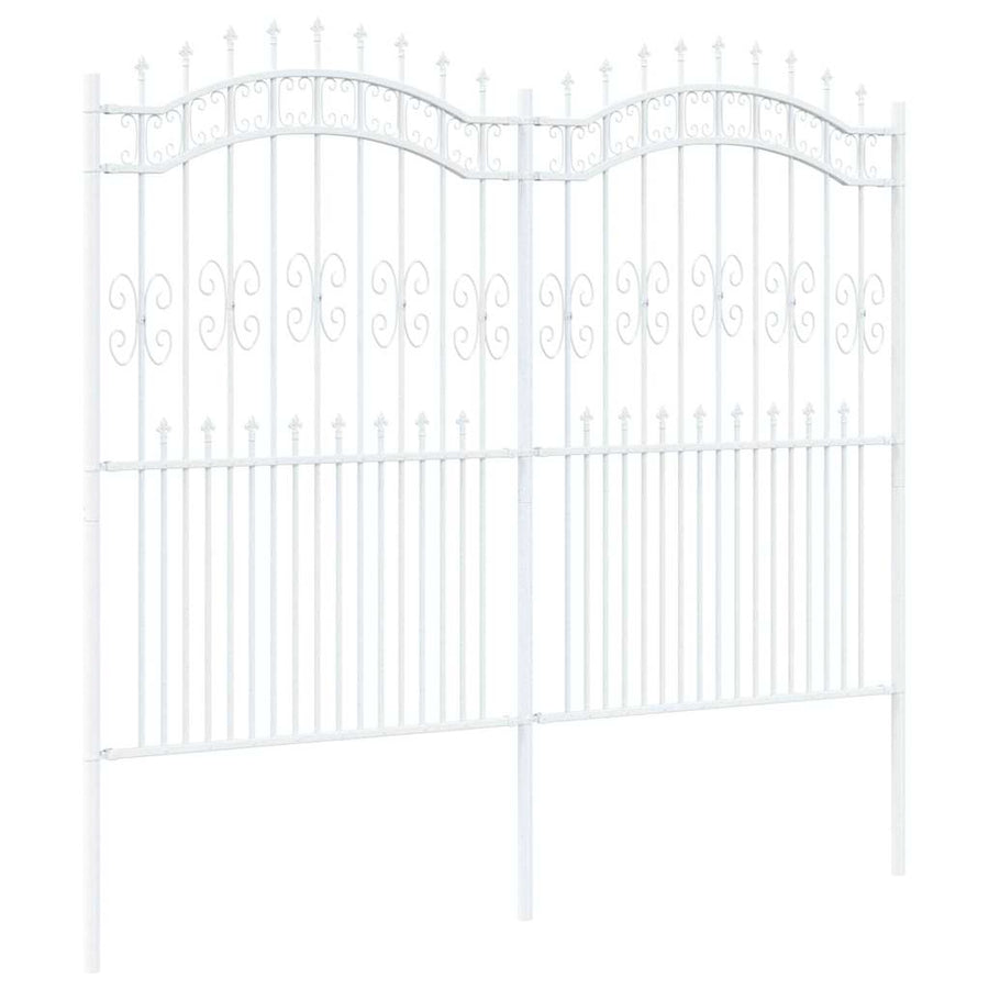 Tuinhek KAMPEN 240 x 228 cm Mesh Poedergecoat staal Wit