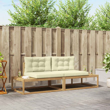Buiten bankenset met kussen Wit 230,5 x 83 x 73 cm Polyester