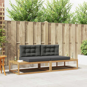 Buiten bankenset 230,5x83x73 cm wit polyester