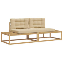 Buiten bankenset met kussen Wit 230,5 x 83 x 73 cm Polyester
