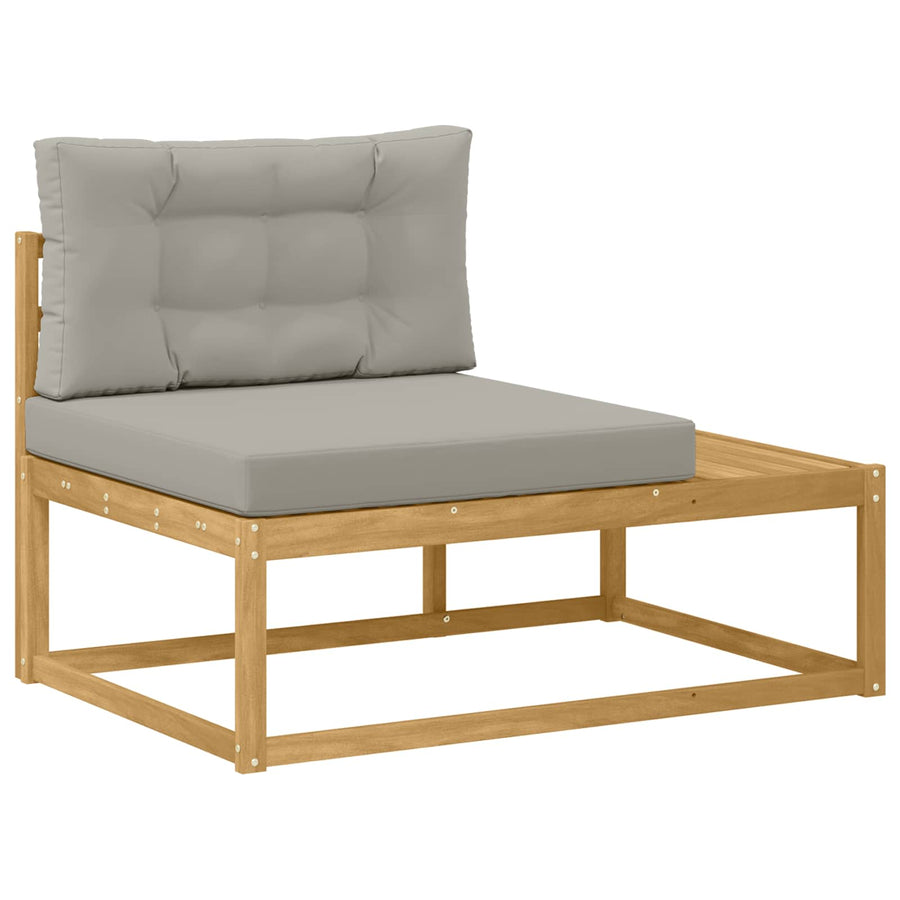 Buiten bankenset met kussen Wit 277,5 x 198,5 x 73 cm Polyester
