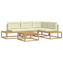 Buiten bankenset met kussen Wit 79 x 79 x 37 cm Polyester