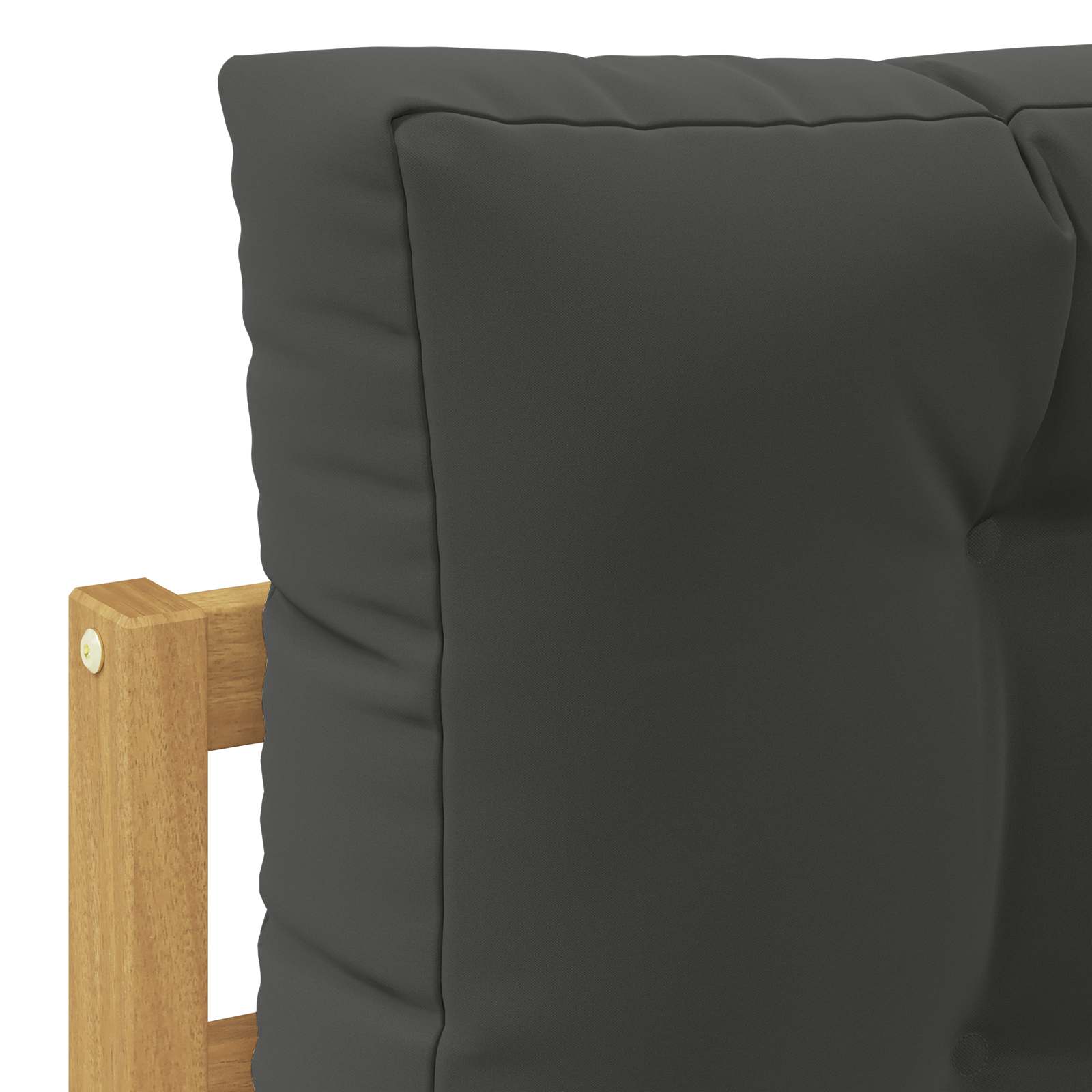 Buiten bankenset met kussen Wit 79 x 79 x 37 cm Polyester