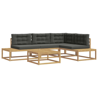 Buiten bankenset met kussen Wit 79 x 79 x 37 cm Polyester