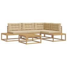 Buiten bankenset met kussen Wit 79 x 79 x 37 cm Polyester