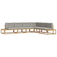 Buiten bankenset met kussen Wit 357 x 198,5 x 73 cm Polyester
