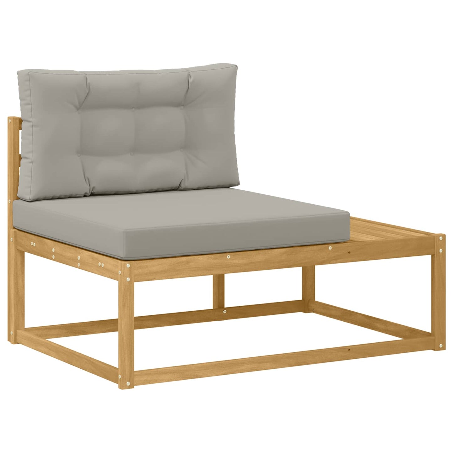Buiten bankenset met kussen Wit 357 x 198,5 x 73 cm Polyester