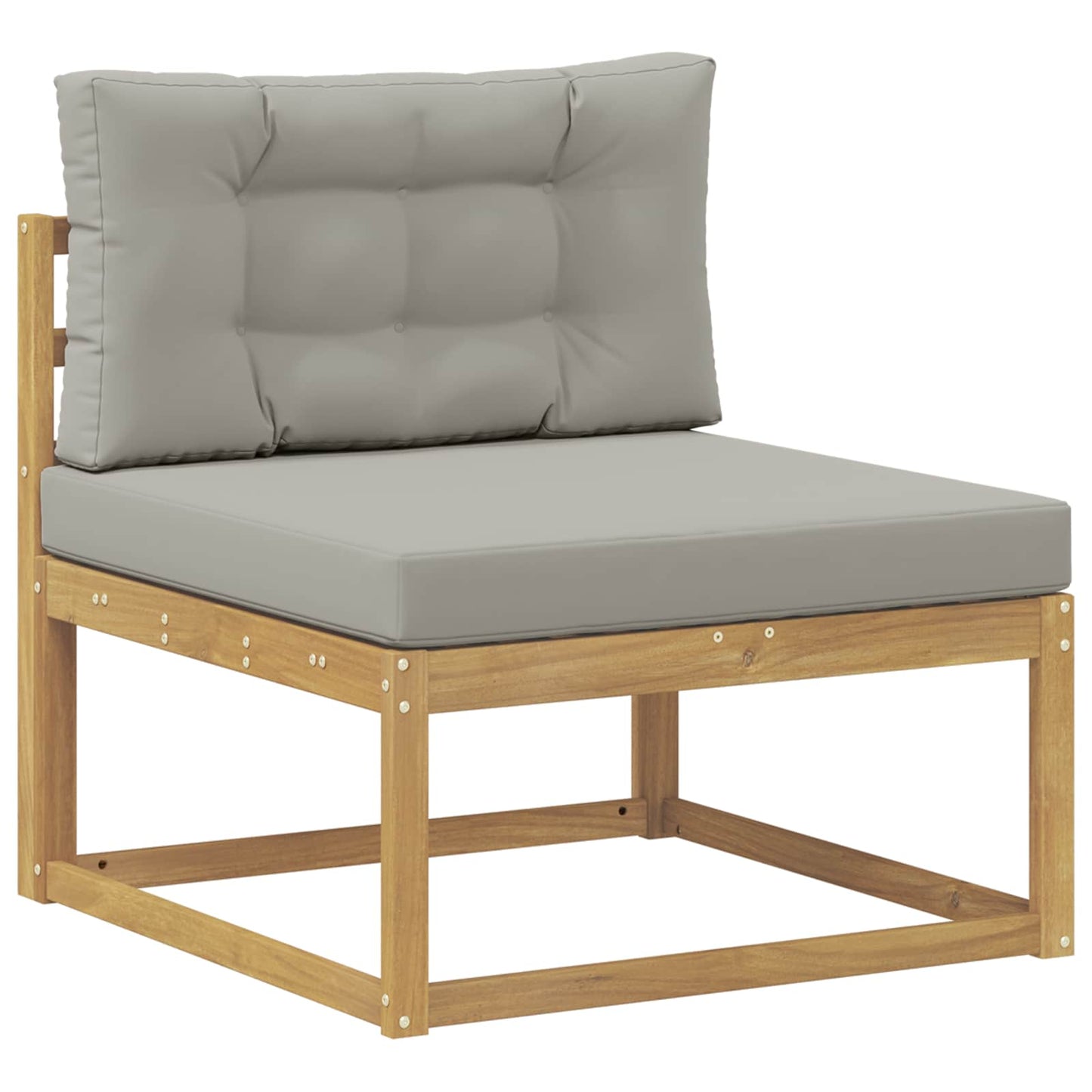 Buiten bankenset met kussen Wit 357 x 198,5 x 73 cm Polyester