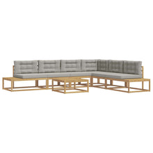 Buiten bankenset met kussen Wit 79 x 79 x 37 cm Polyester
