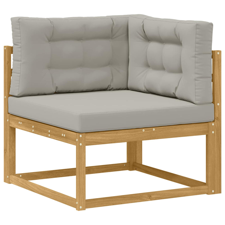 Buiten bankenset met kussen Wit 79 x 79 x 37 cm Polyester