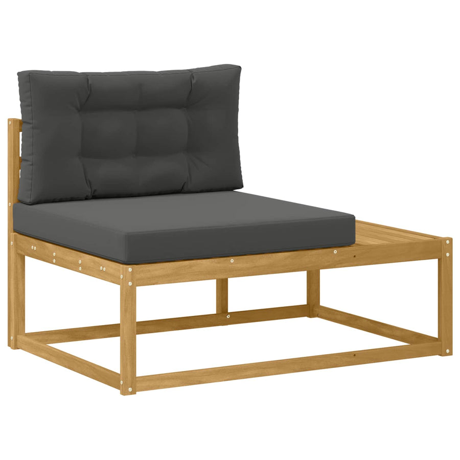 Buiten bankenset met kussen Wit 79 x 79 x 37 cm Polyester