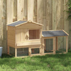 Kippenhok 150x60x89 cm bruin grenenhout staal