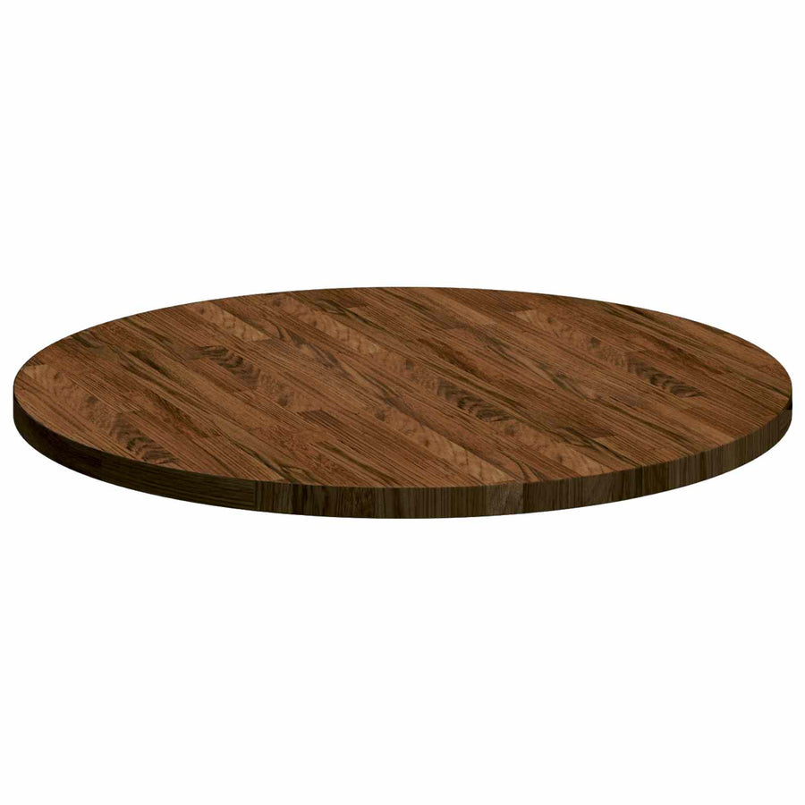 Tafelblad Licht Bruin Ø 70 x 2,5 cm Massief Eikenhout