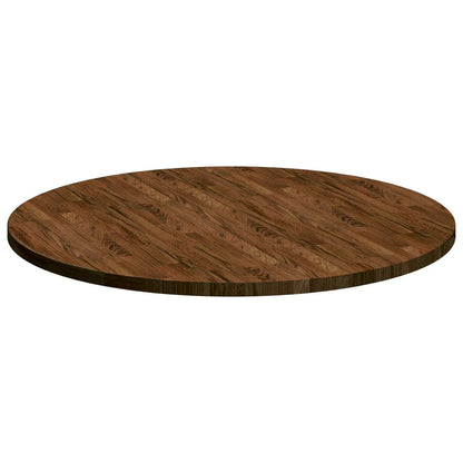 Tafelblad Licht Bruin Ø 90 x 2,5 cm Massief Eikenhout