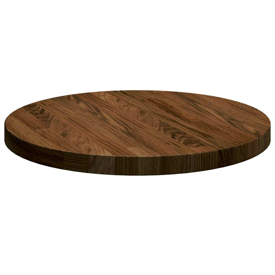Tafelblad Donkerbruin Ø 40 x 2,5 cm Massief Eikenhout