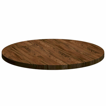 Tafelblad Donkerbruin Ø 60 x 2,5 cm Massief Eikenhout