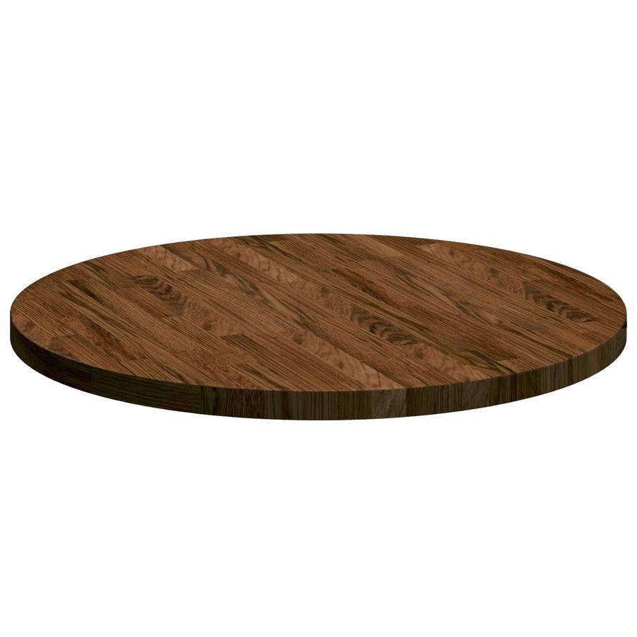 Tafelblad Donkerbruin Ø 60 x 2,5 cm Massief Eikenhout