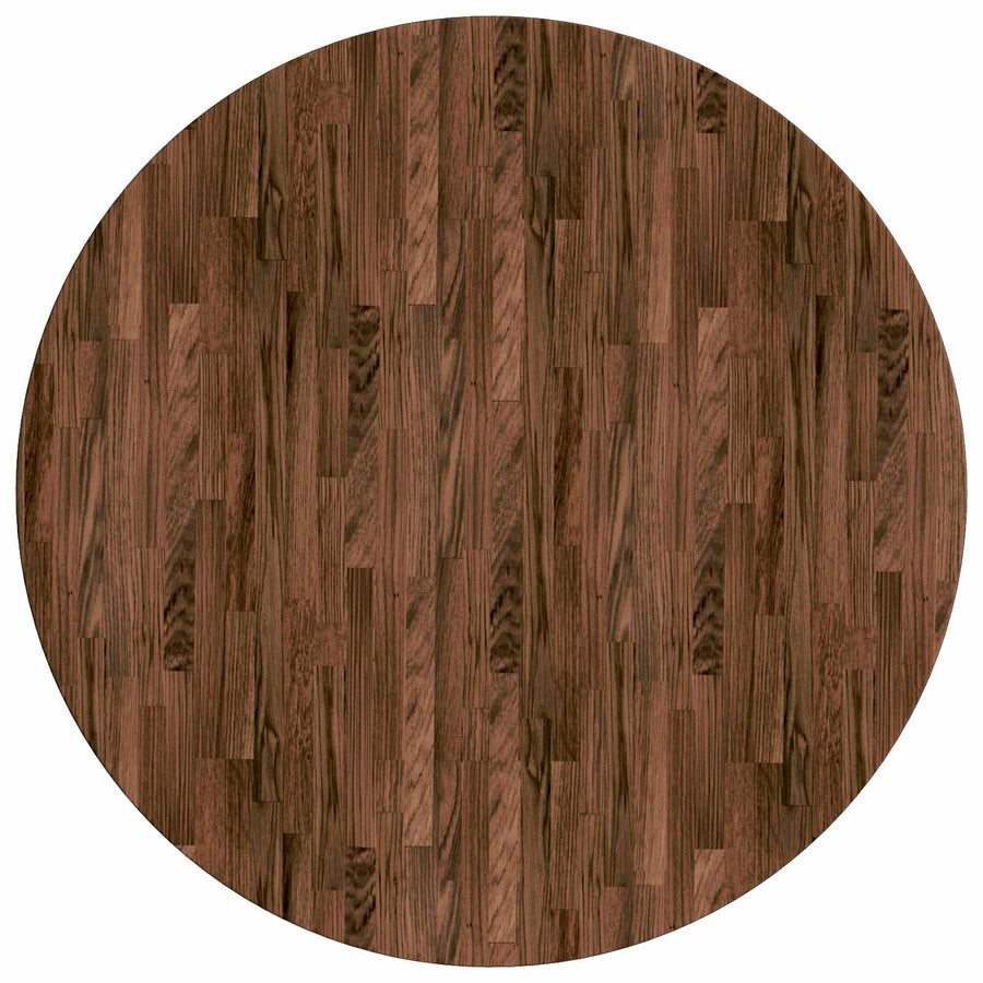 Tafelblad Donkerbruin Ø 90 x 2,5 cm Massief Eikenhout