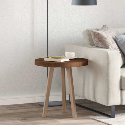 Tafelblad Donkerbruin Ø 50 x 4 cm Massief Eikenhout