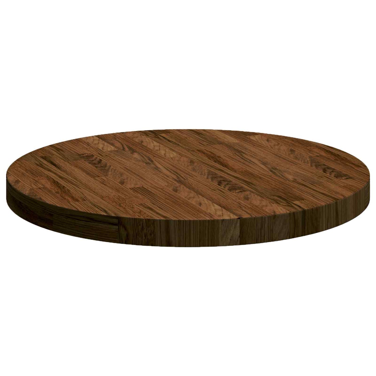 Tafelblad Donkerbruin Ø 60 x 4 cm Massief Eikenhout