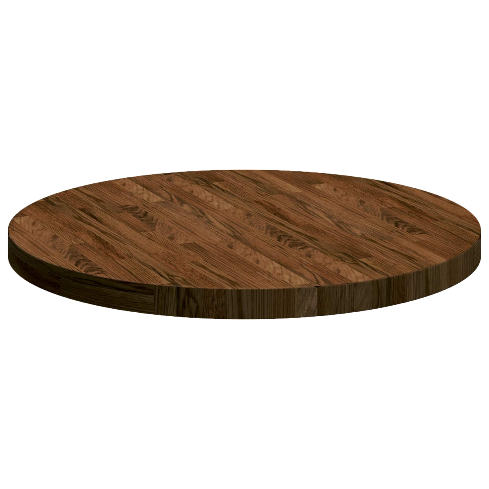 Tafelblad Donkerbruin Ø 70 x 4 cm Massief Eikenhout