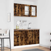 Keukenkastenset Lyon 140 cm gerookt eiken