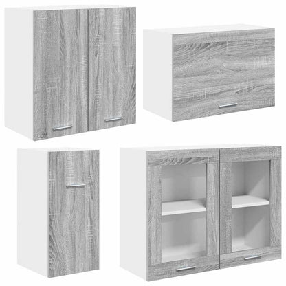 Keukenkastenset met lade Lyon 8 pcs Grijs Sonoma Bewerkt hout