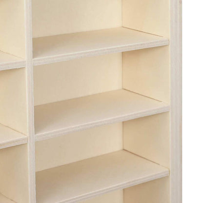 Muurdisplaykast met plank Beige 40 x 4,5 x 43 cm Bewerkt hout