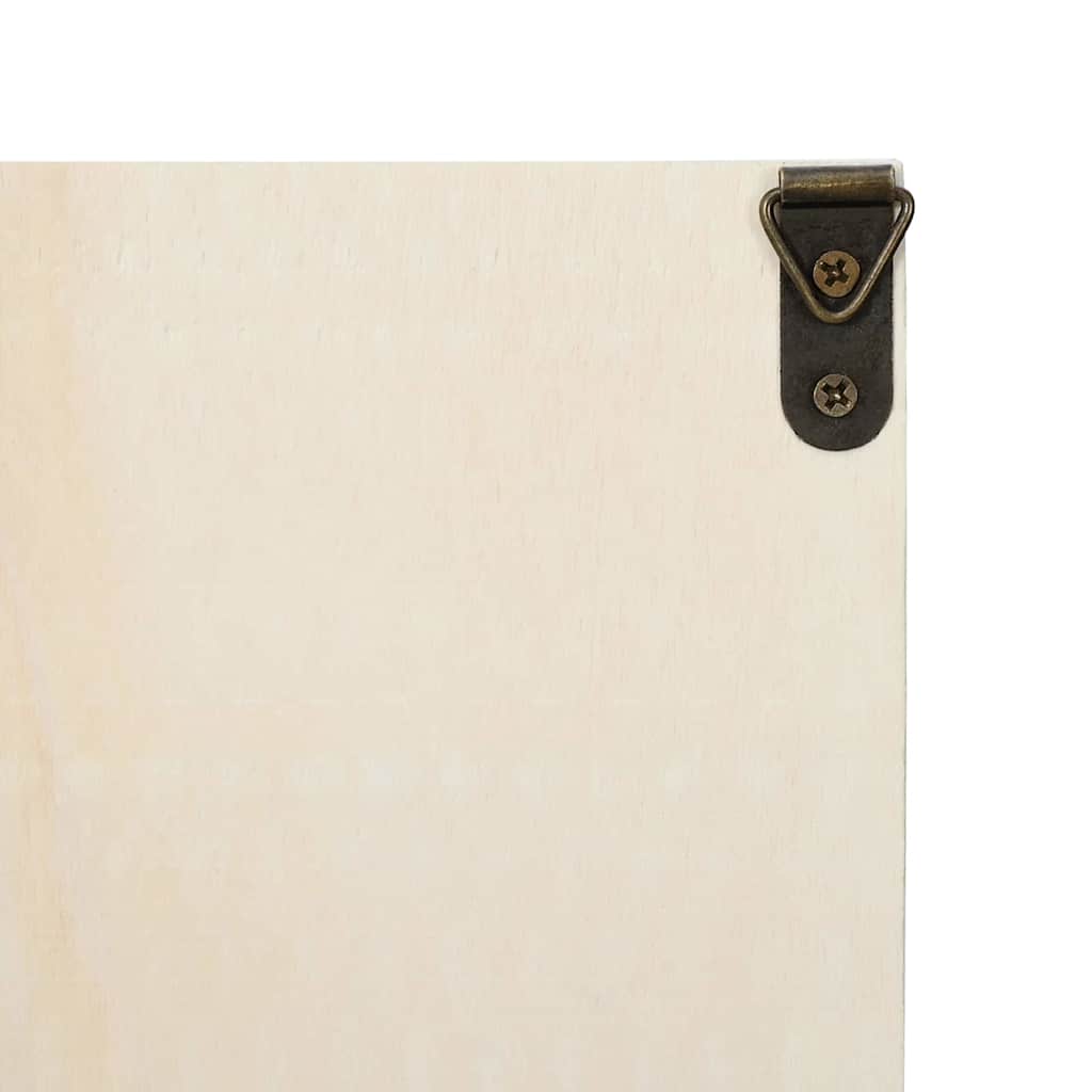 Muurdisplaykast met plank Beige 40 x 4,5 x 43 cm Bewerkt hout