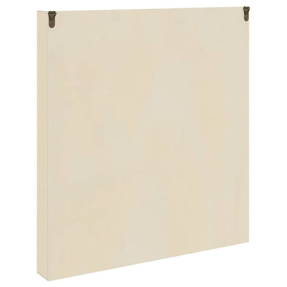Muurdisplaykast met plank Beige 40 x 4,5 x 43 cm Bewerkt hout