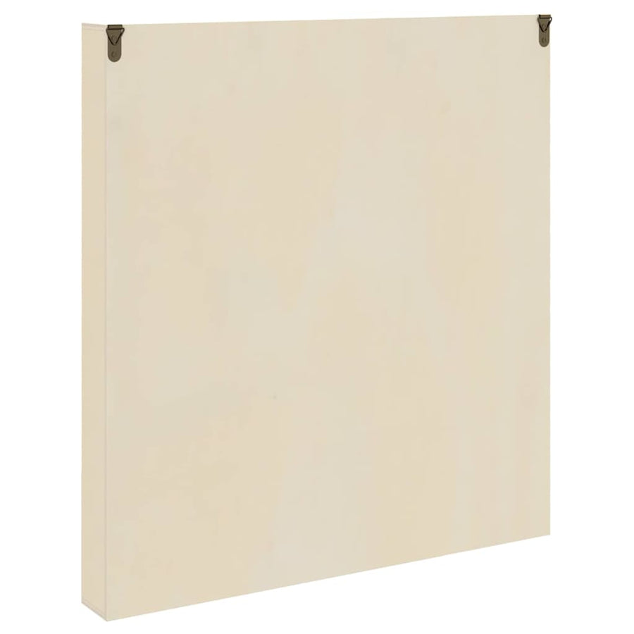 Muurdisplaykast met plank Beige 40 x 4,5 x 43 cm Bewerkt hout