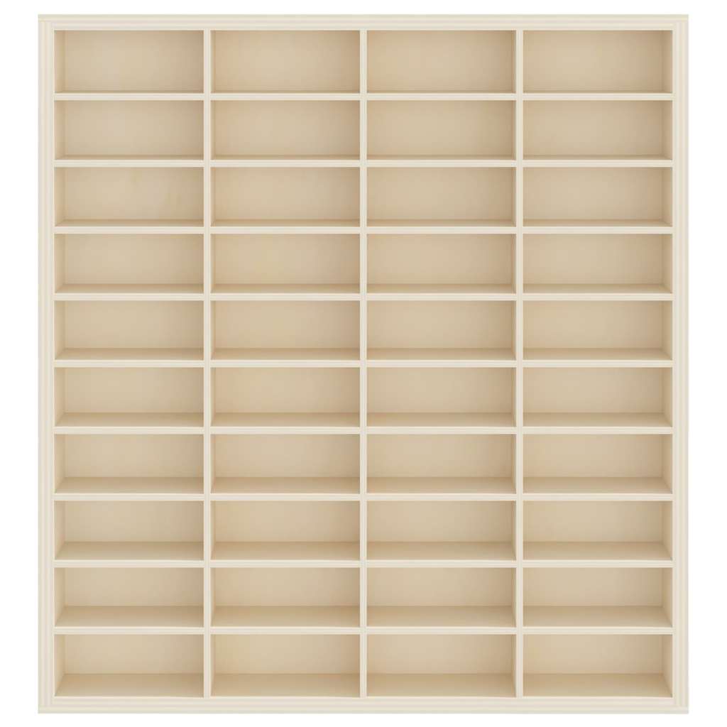 Muurdisplaykast met plank Beige 40 x 4,5 x 43 cm Bewerkt hout