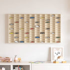 Wall Display Cabinet with Shelf Beige 98 x 4.5 x 55 cm Engineered wood