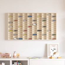 Muurdisplaykast met plank Beige 98 x 4,5 x 55 cm Bewerkt hout