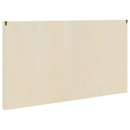 Muurdisplaykast met plank Beige 98 x 4,5 x 55 cm Bewerkt hout
