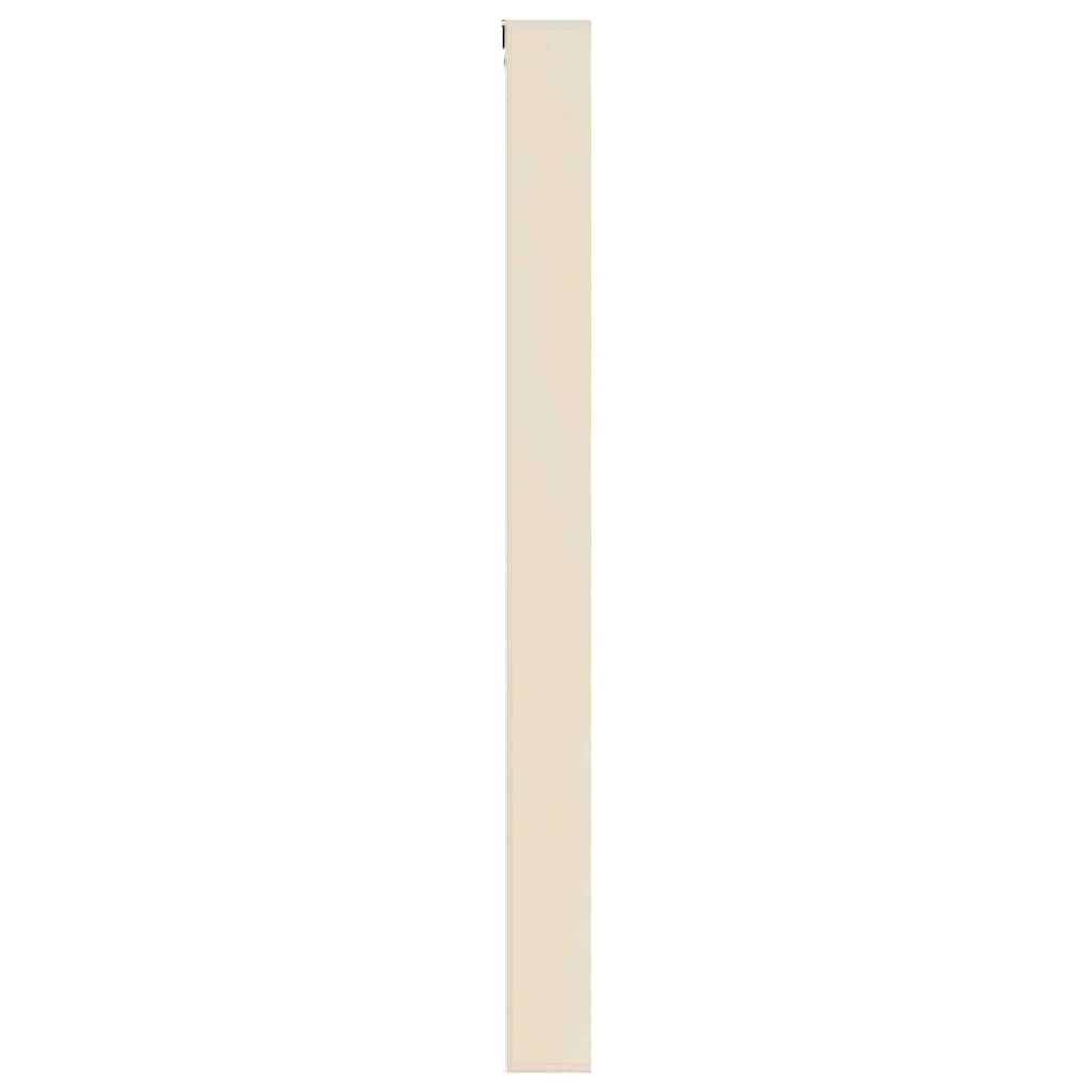 Muurdisplaykast met plank Beige 98 x 4,5 x 55 cm Bewerkt hout