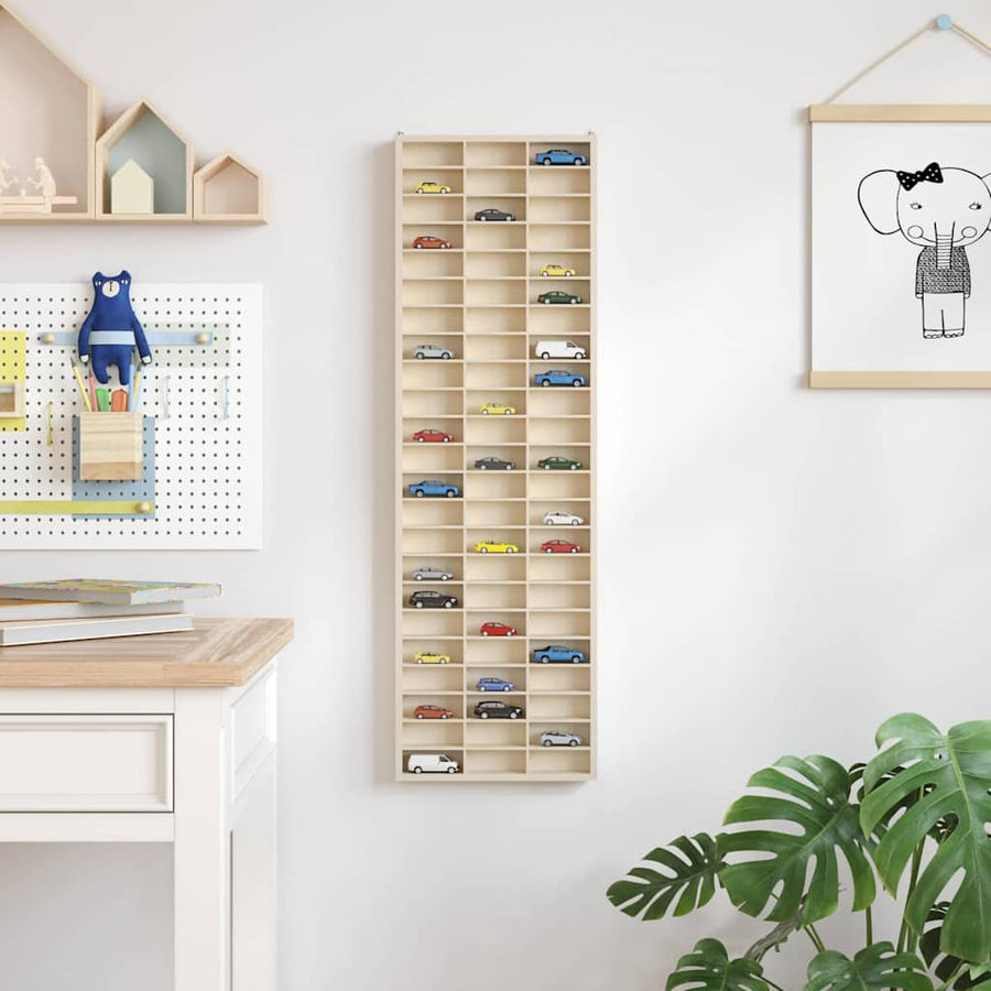 Display Case met opslag Bruin 30 x 4.5 x 96 cm Bewerkt hout