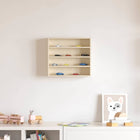 Wall Display Cabinet with Shelf Beige 40 x 8.5 x 37 cm Engineered Wood