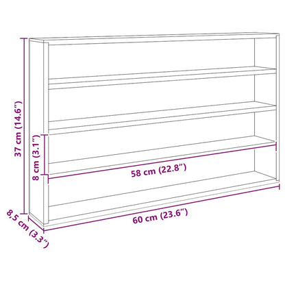 Houten verzameldisplaycase Bruin 60 x 8.5 x 37 cm Multiplex