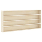 Wandplank 80x8,5x36 cm bewerkt hout beige