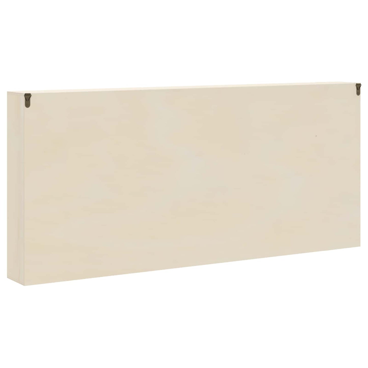 Muurdisplaykast met plank Beige 80 x 8,5 x 36 cm Bewerkt hout