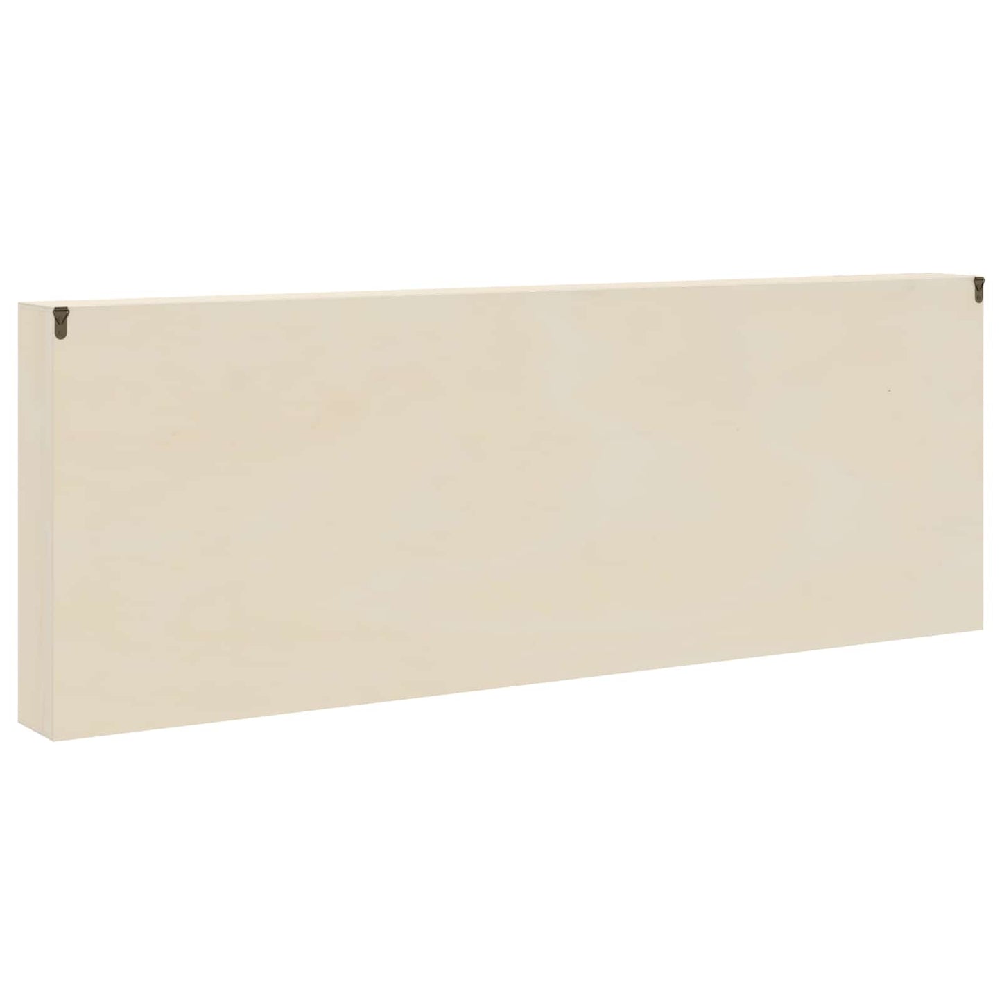 Muurdisplaykast met plank Beige 100 x 8,5 x 36 cm Bewerkt hout