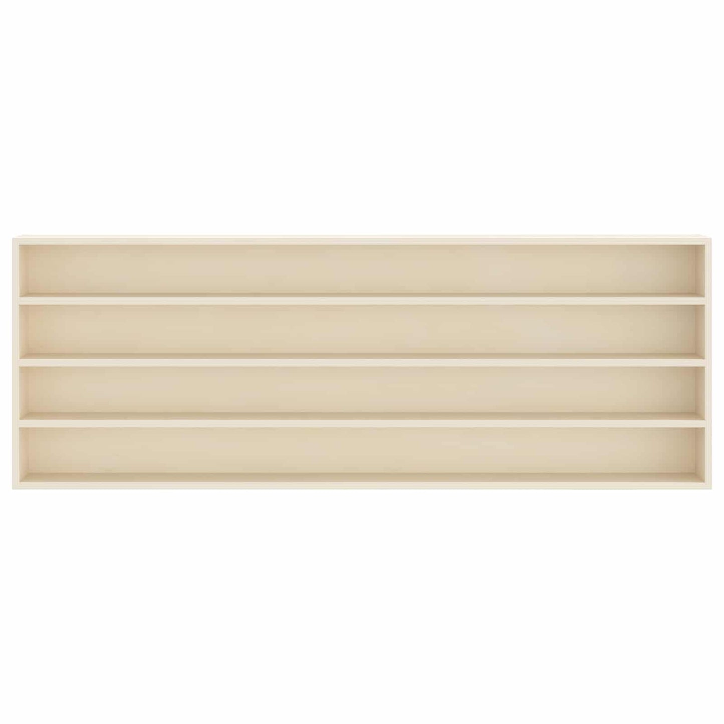 Muurdisplaykast met plank Beige 100 x 8,5 x 36 cm Bewerkt hout